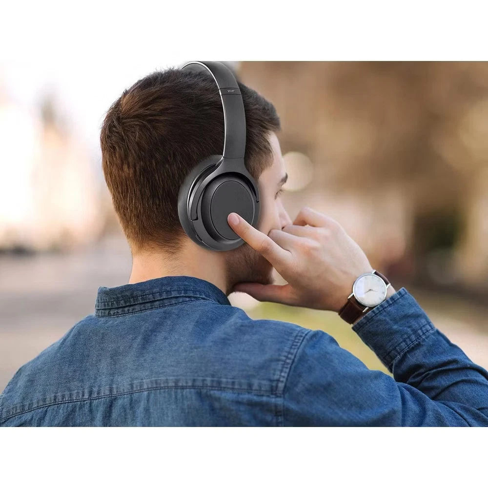 Monoprice BT-600ANC Bluetooth Over Ear Headphones with Active Noise Cancelling