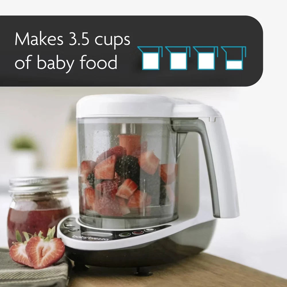 Baby Brezza One Step Deluxe Baby Food Maker – All-in-One Automatic Steamer and Blender Processor Machine