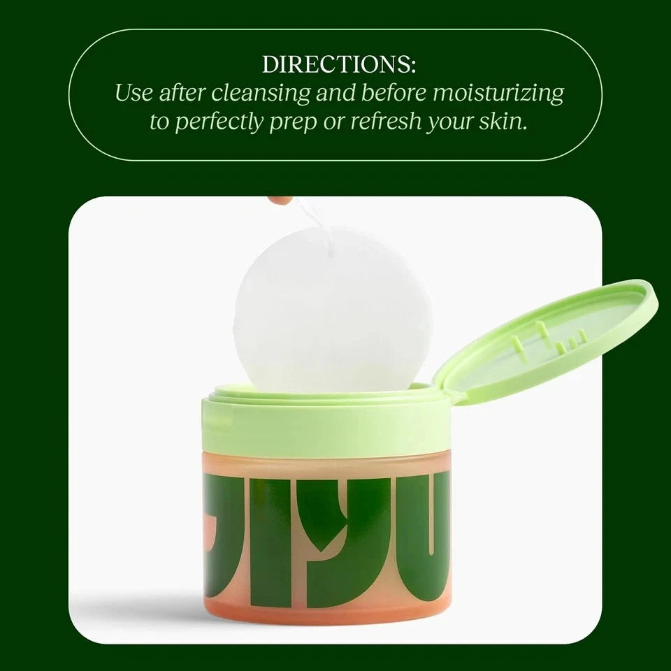 JIYU Korean Skincare Anti-Aging Toner Pads dark Spot Wrinkle Minimizing 100 pads