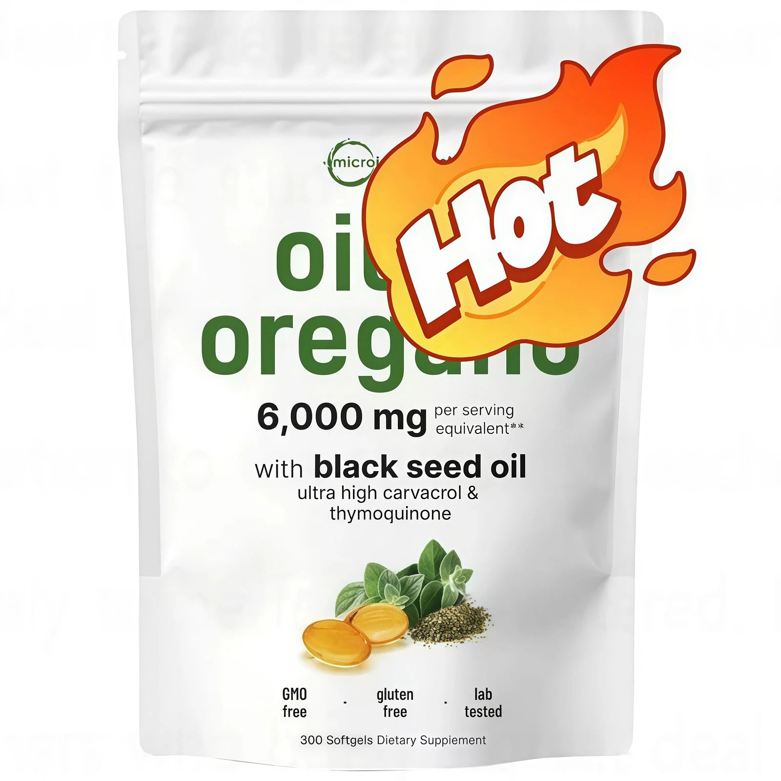 Plant Based Oregano Immune Support Supplement