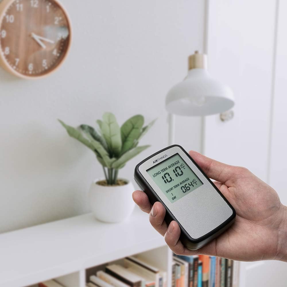 Airthings Corentium Home Digital Radon Gas Detector Battery Powered Indoor Monitor