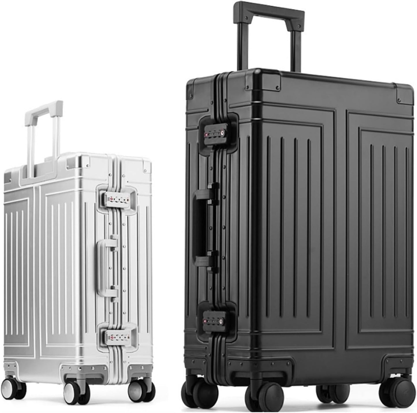 Aluminum Travel Suitcase Hard Trolly Case New Aluminium Luggage 20"24"26"29" Inc