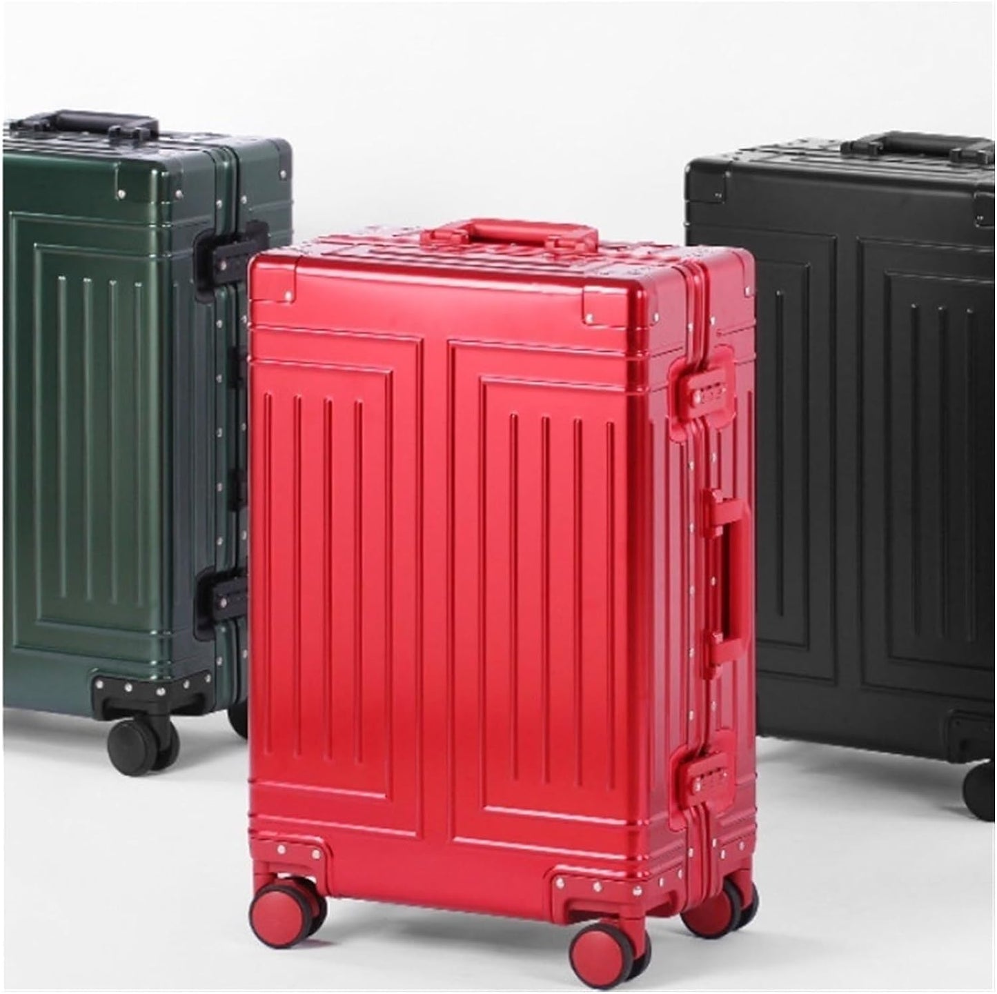 Aluminum Travel Suitcase Hard Trolly Case New Aluminium Luggage 20"24"26"29" Inc