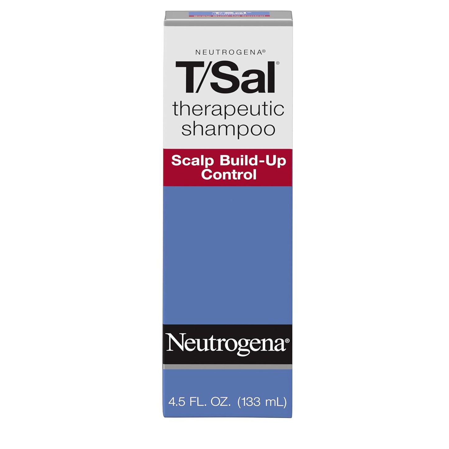 Neutrogena T/Sal Therapeutic Shampoo for Scalp Build-Up Control with Salicylic Acid, Scalp Treatment for Dandruff, Scalp Psoriasis & Seborrheic Dermatitis Relief, 4.5 fl. oz