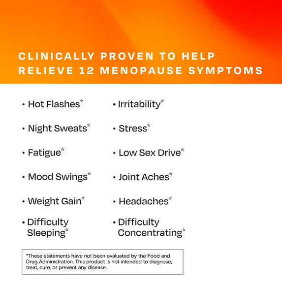 Amberen Multi-Symptom Menopause Support Supplement for Women – Hot Flash & Night Sweat Relief – 60 Capsules