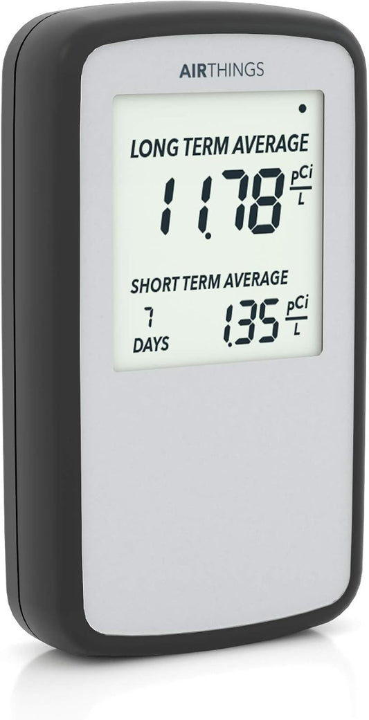 Airthings Corentium Home Digital Radon Gas Detector Battery Powered Indoor Monitor