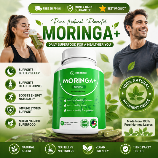 Rosabella Moringa+ 100% pure moringa leaf powder capsules