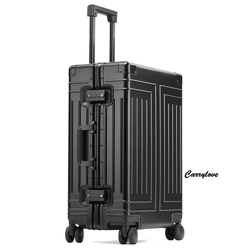 Aluminum Travel Suitcase Hard Trolly Case New Aluminium Luggage 20"24"26"29" Inc