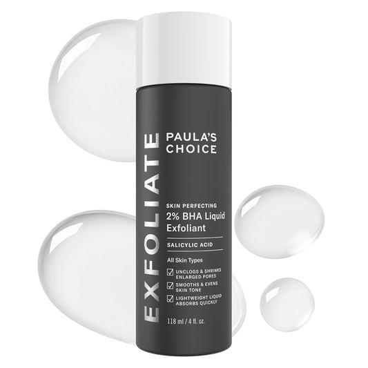 Paula's Choice SKIN PERFECTING 2% BHA Liquid Salicylic Acid Exfoliant-Facial Exfoliant for Blackheads, Enlarged Pores, Wrinkles & Fine Lines