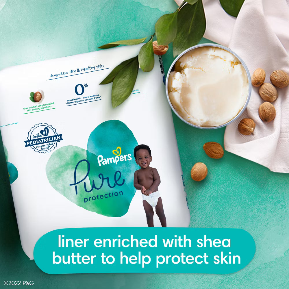 Pampers Pure Protection Diapers Size 1 – 132 Count Super Pack