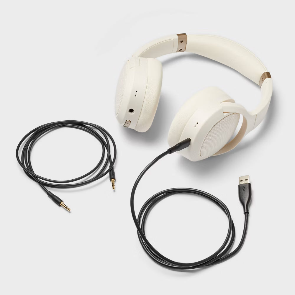 Active Noise Canceling Bluetooth Headphones Over-Ear Wireless Headsets with Mic