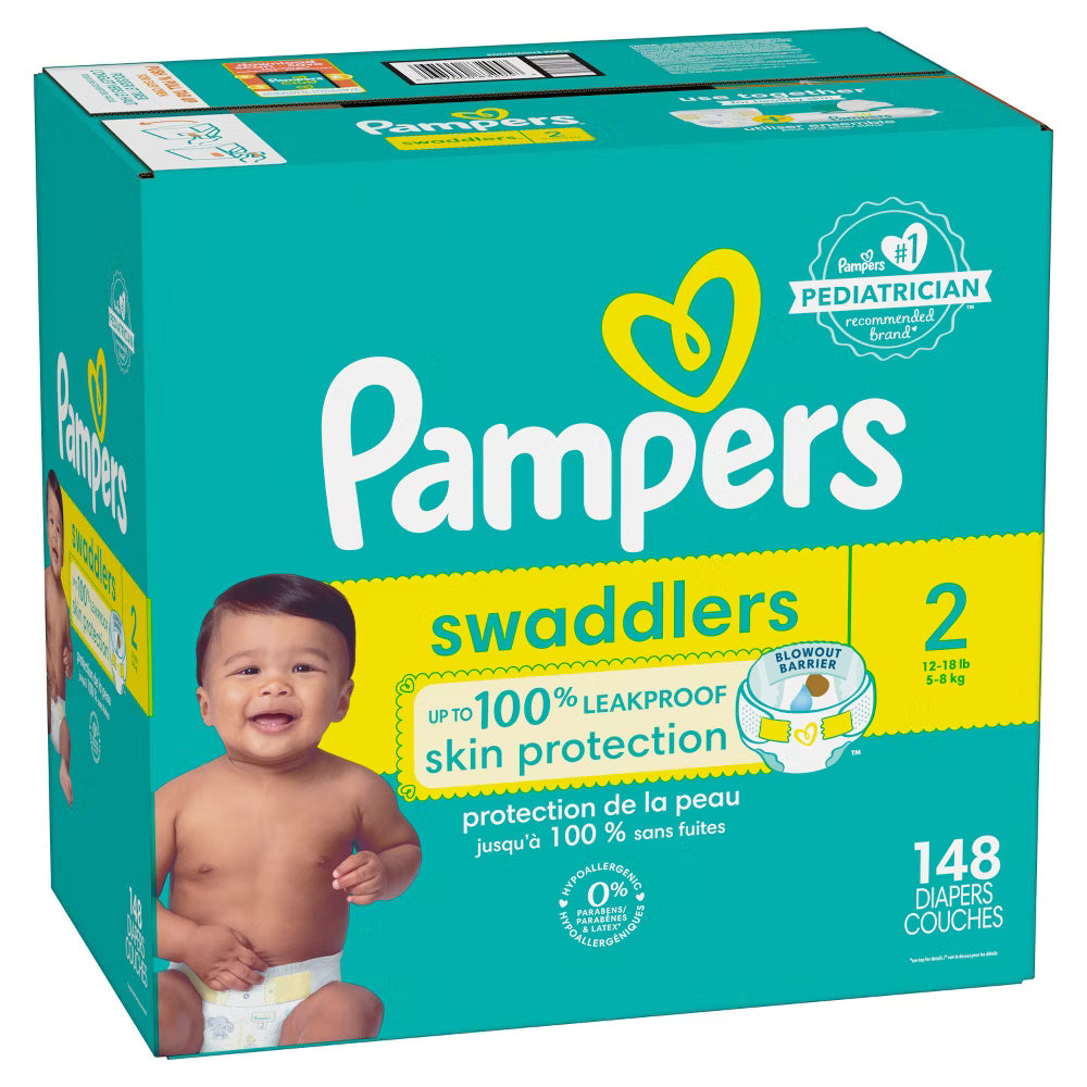 Pampers Swaddlers Active Baby Diapers Size 2 – 148 Count Enormous Pack