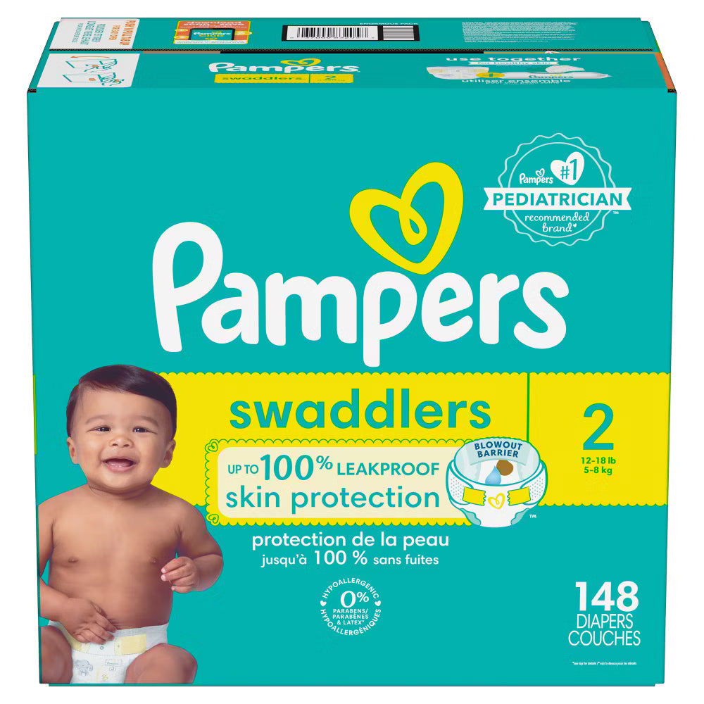 Pampers Swaddlers Active Baby Diapers Size 2 – 148 Count Enormous Pack