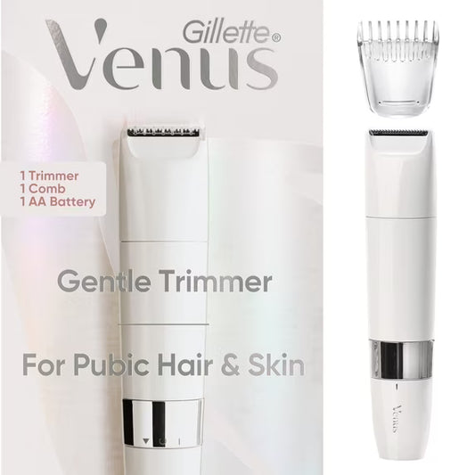 Venus for Pubic Hair & Skin Gentle Trimmer + 1 Attachment Comb