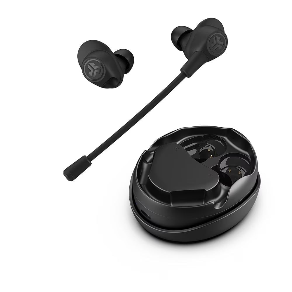 JLab Work Buds True Wireless Earbuds with Boom Mic – Black