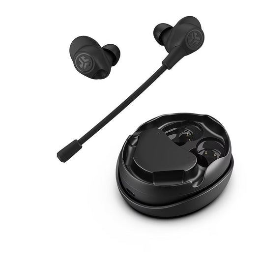 JLab Work Buds True Wireless Earbuds with Boom Mic – Black