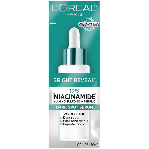 L'Oreal Bright Reveal 10% Niacinamide Dark Spot Serum - 1.0 FL OZ (30 ml) - NIB!