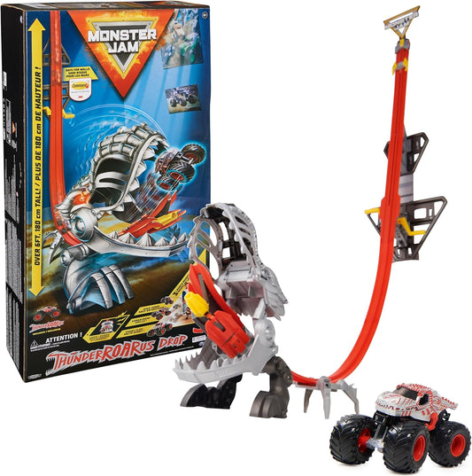 Monster Jam ThunderROARus Drop Playset with Exclusive Monster Truck, Over 6 Feet Tall