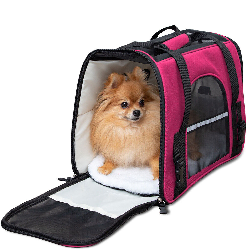 Pet Dog Cat Carrier Travel Tote Bag Comfort Case Soft Sided Airline Approved