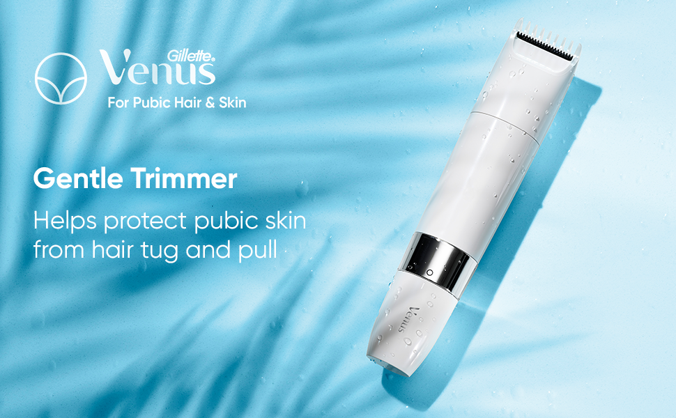 Venus for Pubic Hair & Skin Gentle Trimmer + 1 Attachment Comb