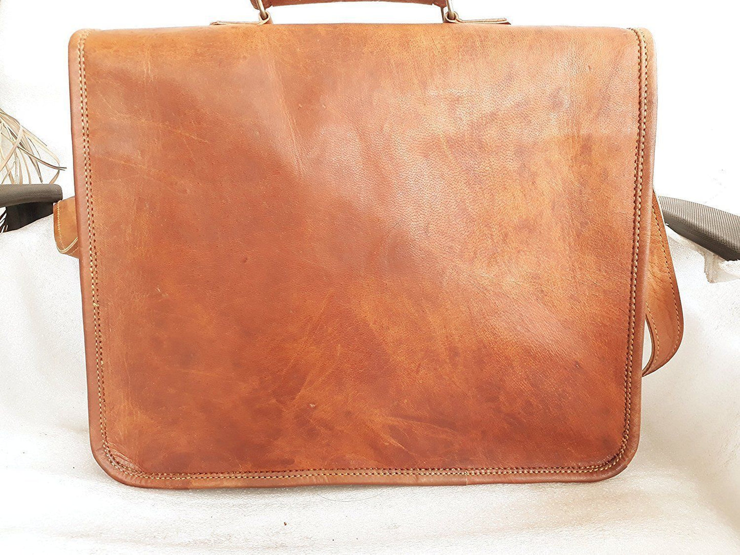 Bag Leather Vintage School Messenger Shoulder Men Satchel S Laptop Briefcase New