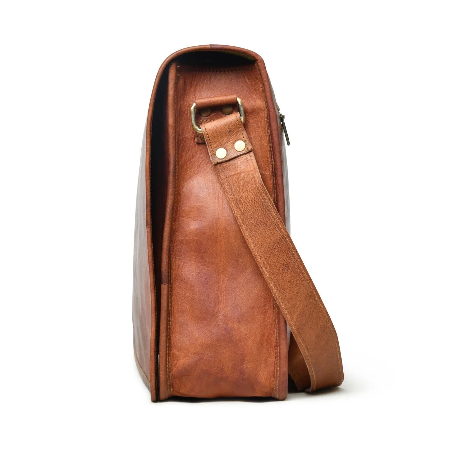 High-quality leather messenger shoulder satchel bag designed for men.