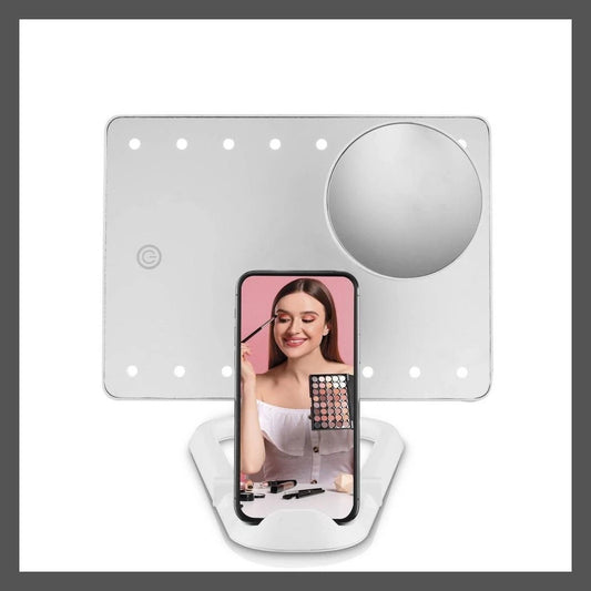 Conair LED Hollywood Lighted Social Media Vanity Cosmetic Makeup Mirror White