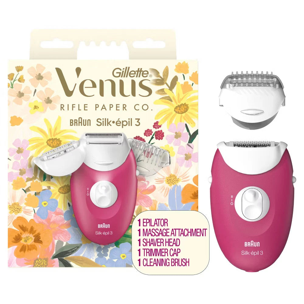 Venus x Rifle Paper Co. Silk-épil Hair Removal Epilator Set