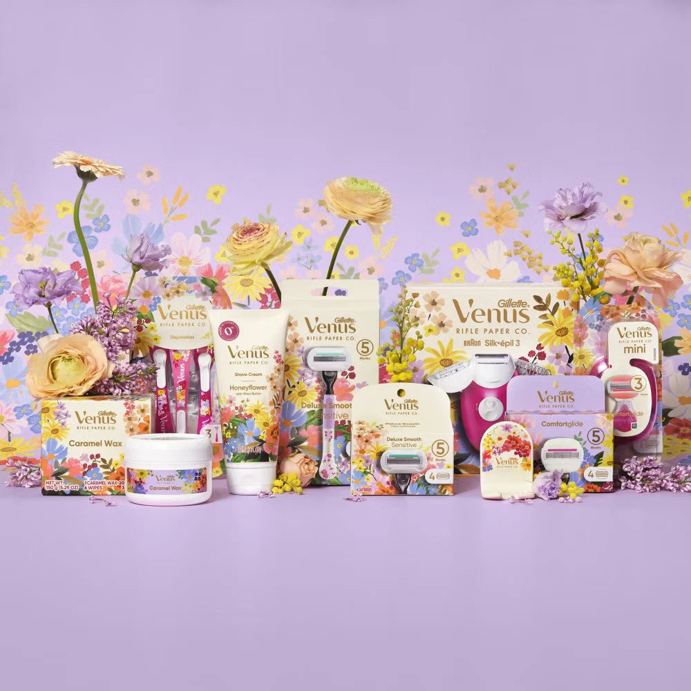 Venus x Rifle Paper Co. Silk-épil Hair Removal Epilator Set