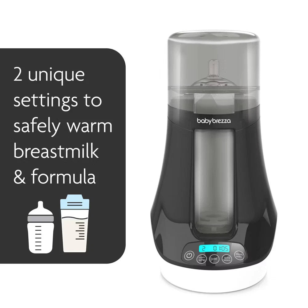 Baby Brezza Safe & Smart Electric Baby Bottle Warmer & Defroster with Bluetooth – Universal Fit for Breastmilk, Formula & Baby Food Jars