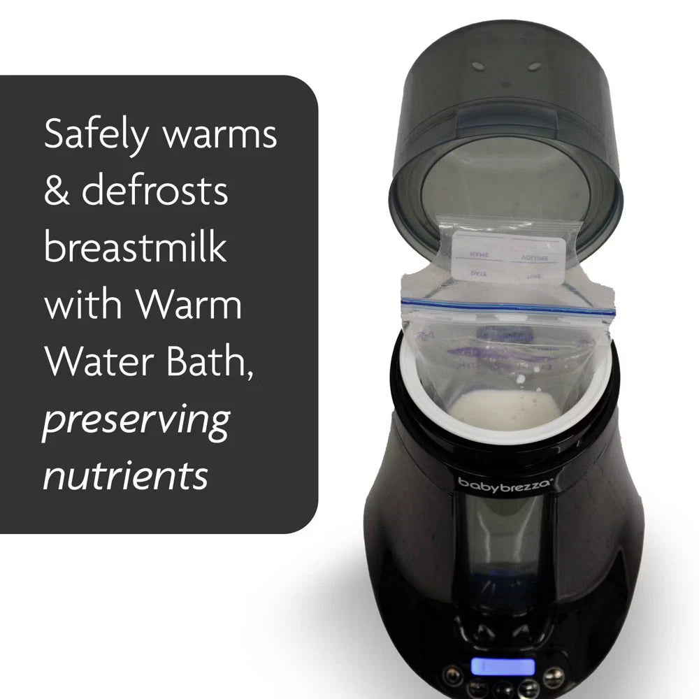 Baby Brezza Safe & Smart Electric Baby Bottle Warmer & Defroster with Bluetooth – Universal Fit for Breastmilk, Formula & Baby Food Jars