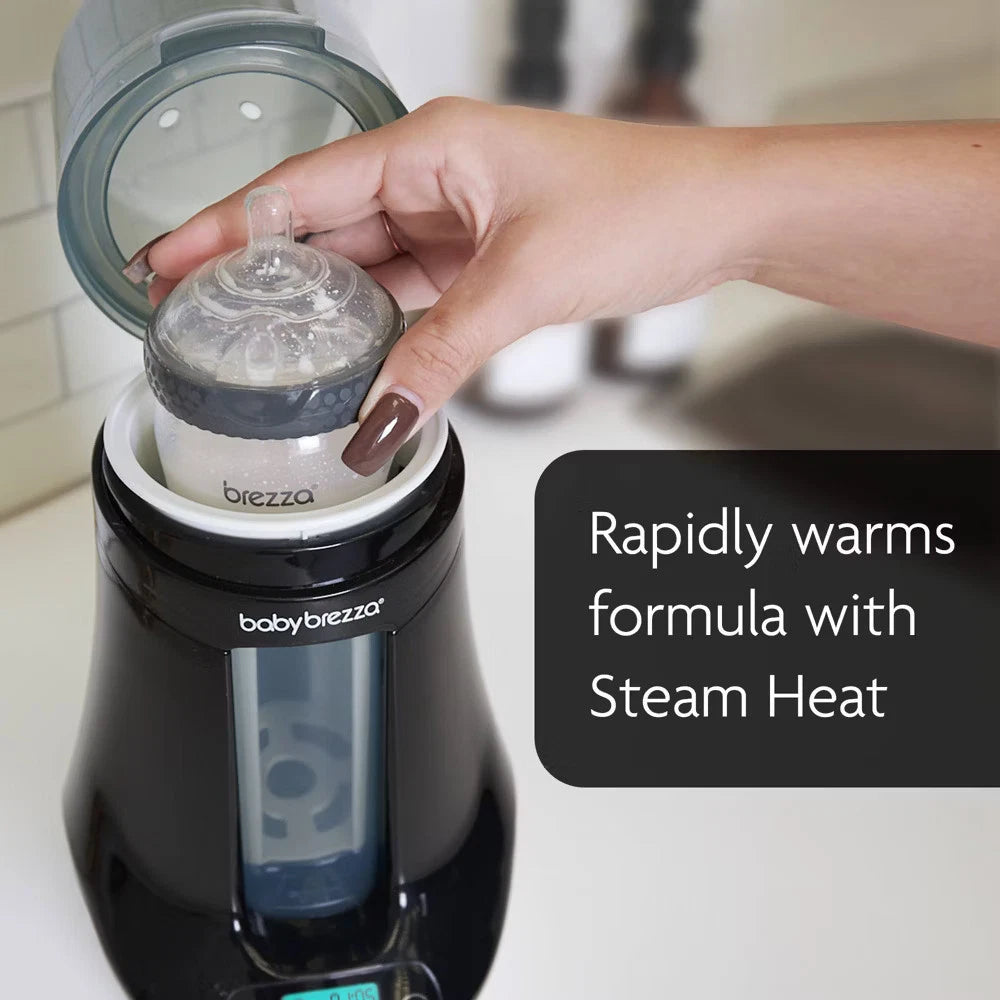 Baby Brezza Safe & Smart Electric Baby Bottle Warmer & Defroster with Bluetooth – Universal Fit for Breastmilk, Formula & Baby Food Jars