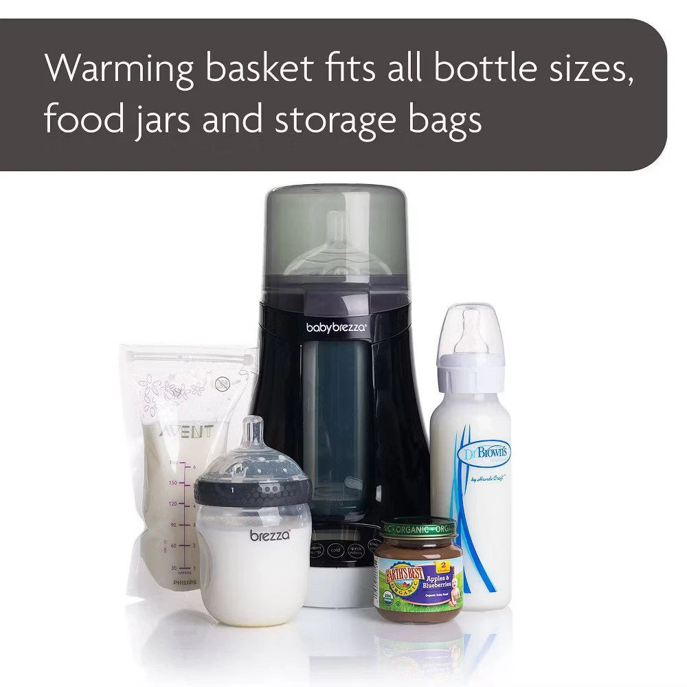 Baby Brezza Safe & Smart Electric Baby Bottle Warmer & Defroster with Bluetooth – Universal Fit for Breastmilk, Formula & Baby Food Jars