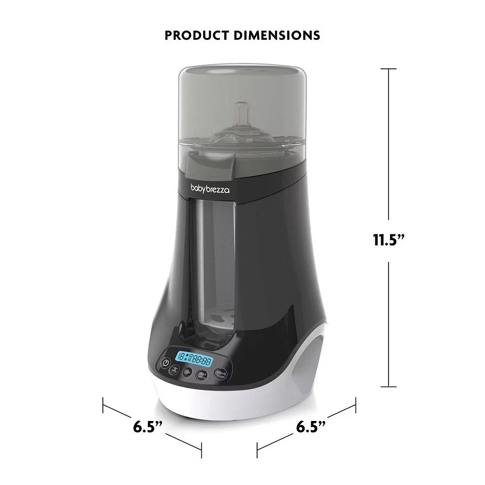 Baby Brezza Safe & Smart Electric Baby Bottle Warmer & Defroster with Bluetooth – Universal Fit for Breastmilk, Formula & Baby Food Jars