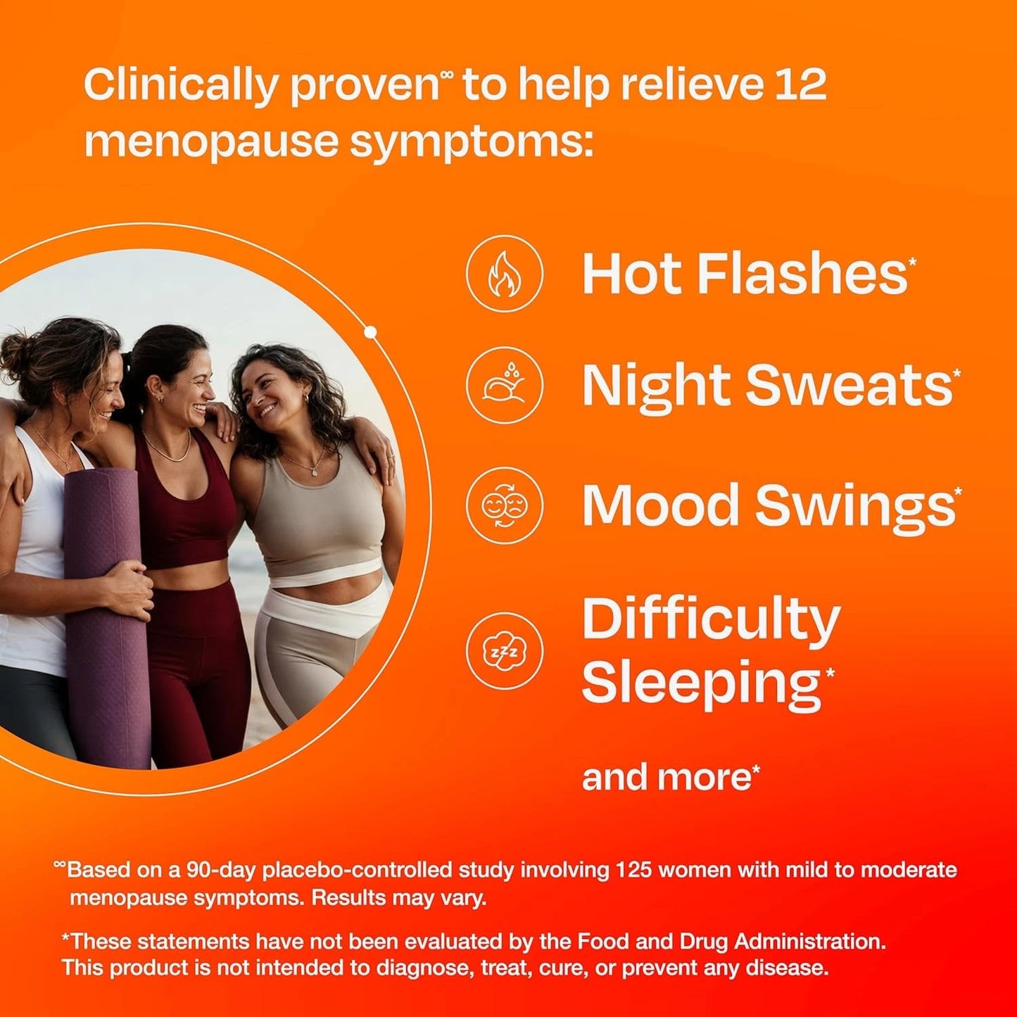 Amberen Multi-Symptom Menopause Support Supplement for Women – Hot Flash & Night Sweat Relief – 60 Capsules
