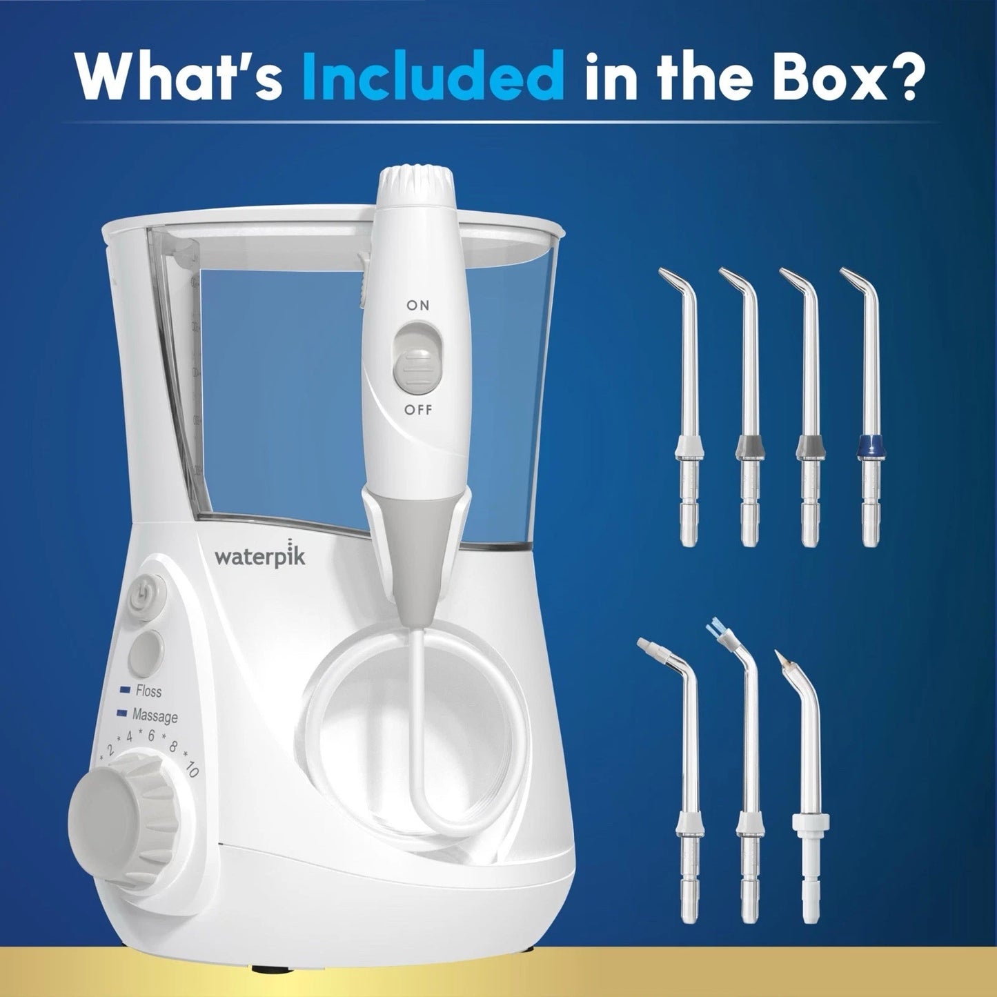 Waterpik Aquarius Water Flosser WP-660 – Professional Dental Oral Irrigator White