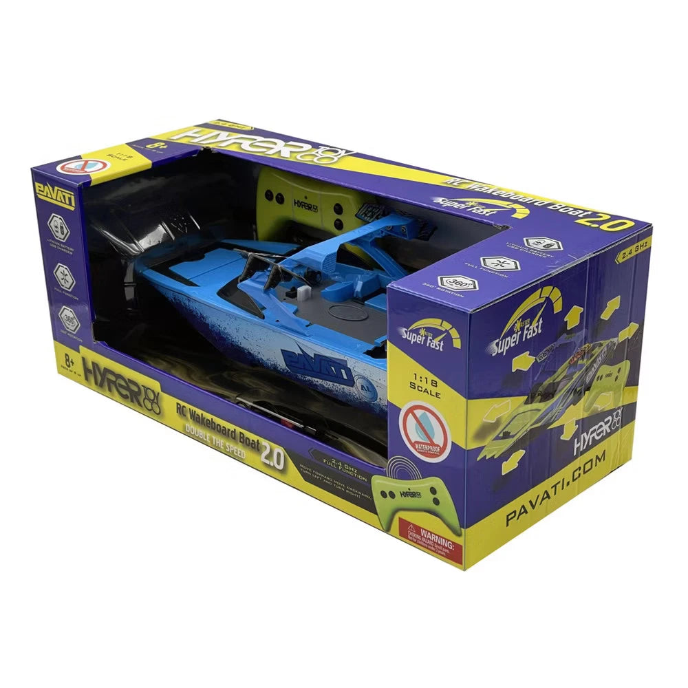 Hyper RC Pavati 2.0 Wakeboard Boat - 1:18 Scale
