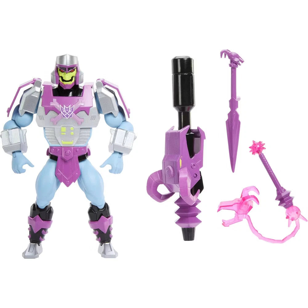 Masters of Universe Origins & Transformers Megatron Armor Skeletor Action