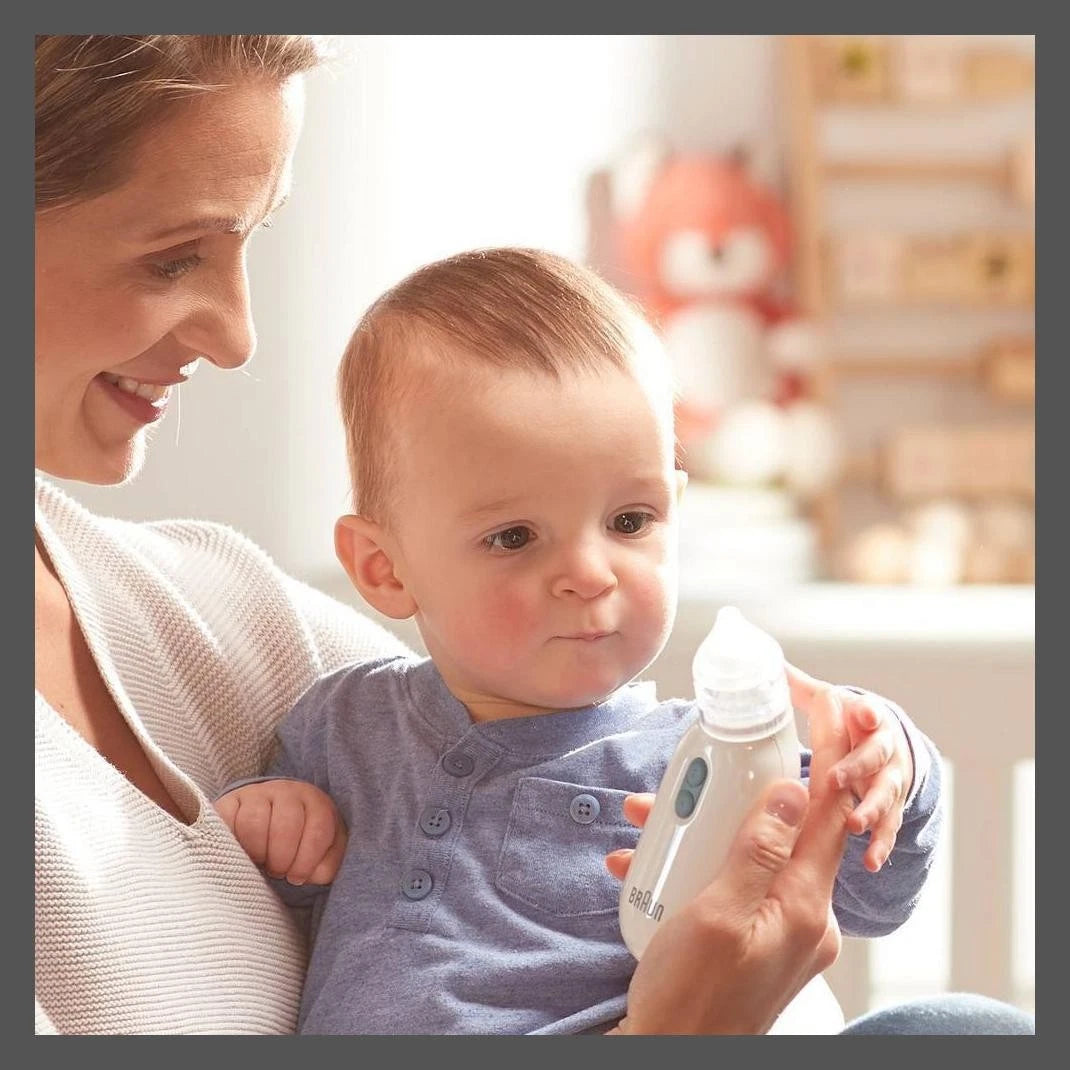 Braun Electric Nasal Aspirator - Mucus Remover, Blocked Nose Relief for Newborn,