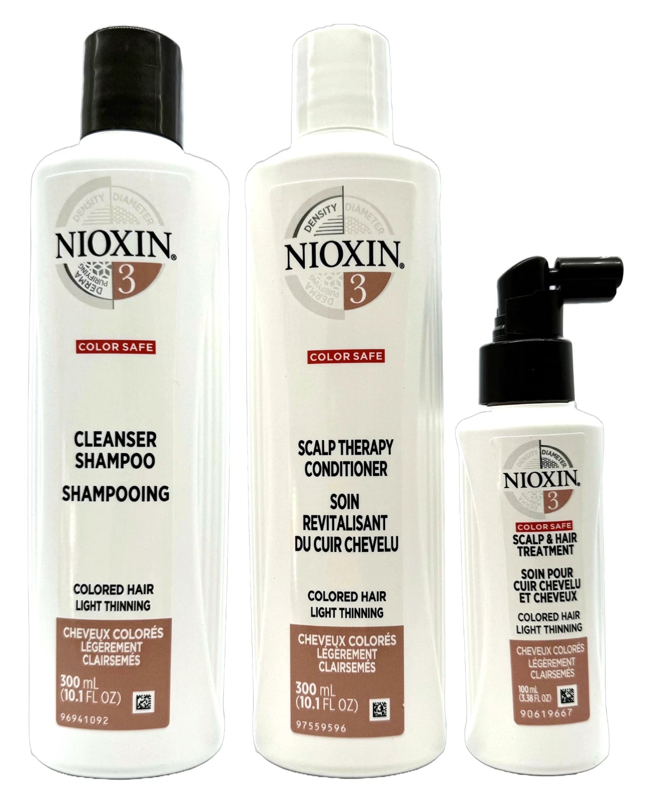 NIOXIN System 3 Hair Care Kit for Colored & Fine Hair – 3 Piece Set