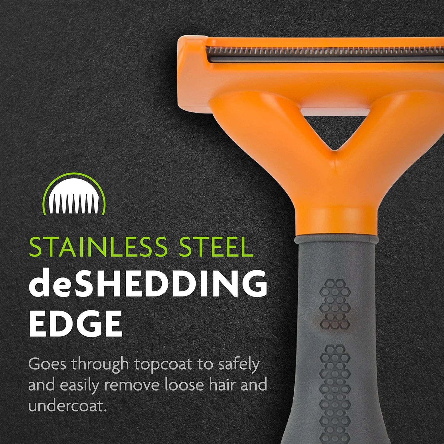 FURminator Undercoat deShedding Tool for Medium Dogs with Long Hair