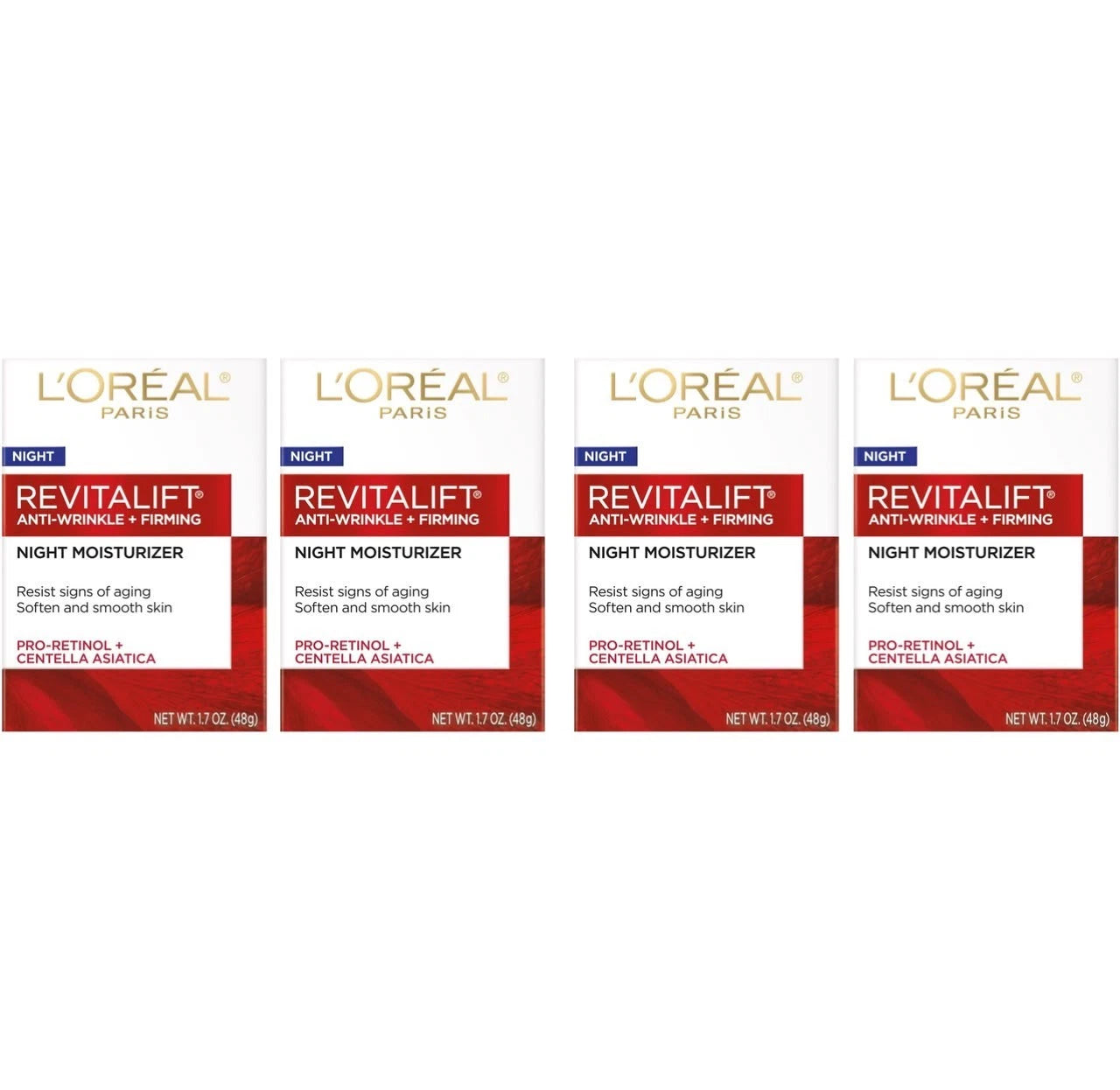 L'Oreal Paris Revitalift Anti-Wrinkle Day-Night Face Moisturizer, 1.7 oz