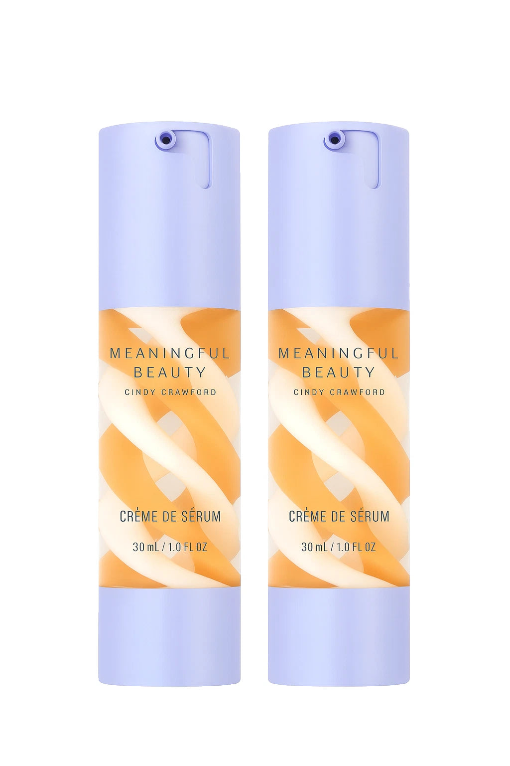 Meaningful Beauty Cindy Crawford 2-in-1 Crème De Serum – 2 Pack (1 fl oz Each)