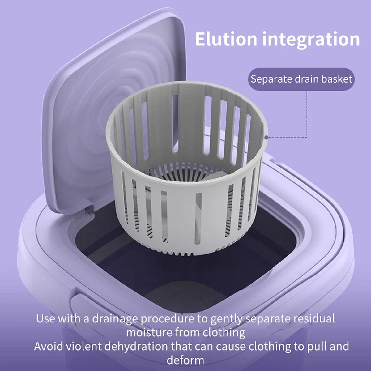 Portable Foldable Mini Washing Machine with Spin Dryer – 8L Compact Travel Washer for Underwear, Baby Clothes & Small Laundry