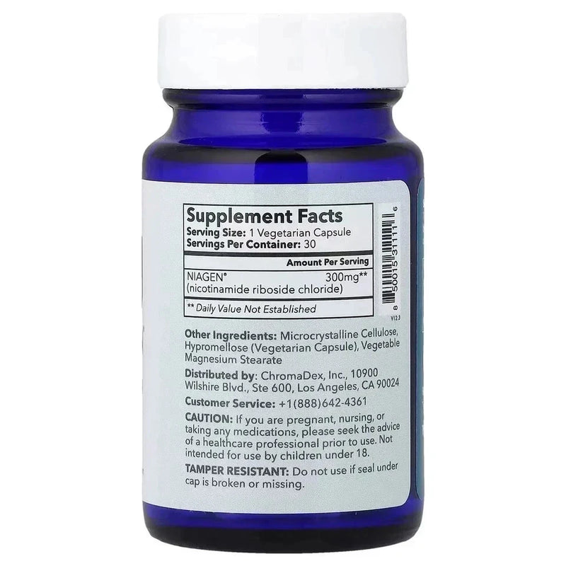 TRU Niagen Nicotinamide Riboside NR 300mg NAD+ Anti‑Aging Booster, 90 Count