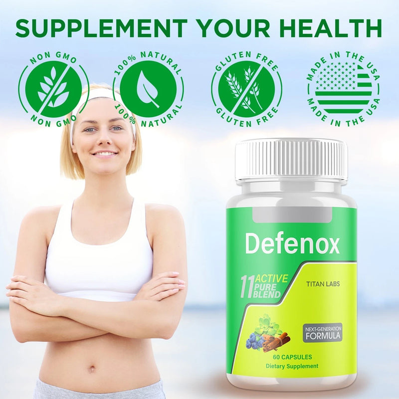Defenox Advanced Energy & Fitness Support Formula Defe Nox 60 Capsules