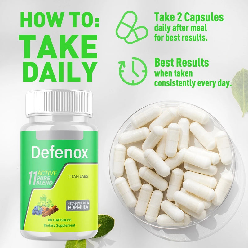 Defenox Advanced Energy & Fitness Support Formula Defe Nox 60 Capsules