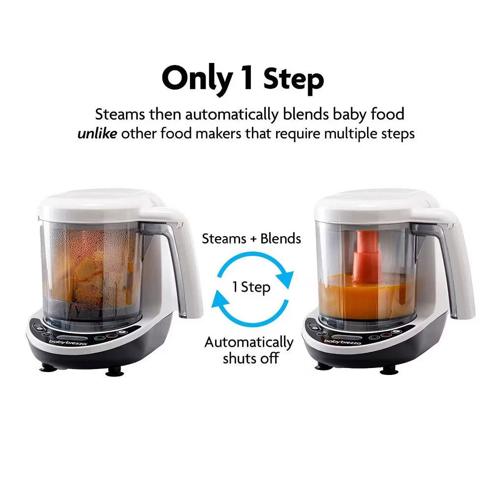 Baby Brezza One Step Deluxe Baby Food Maker – All-in-One Automatic Steamer and Blender Processor Machine
