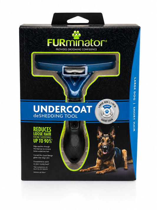 FURminator Undercoat deShedding Tool for Large Dogs – Short Hair Grooming Brush