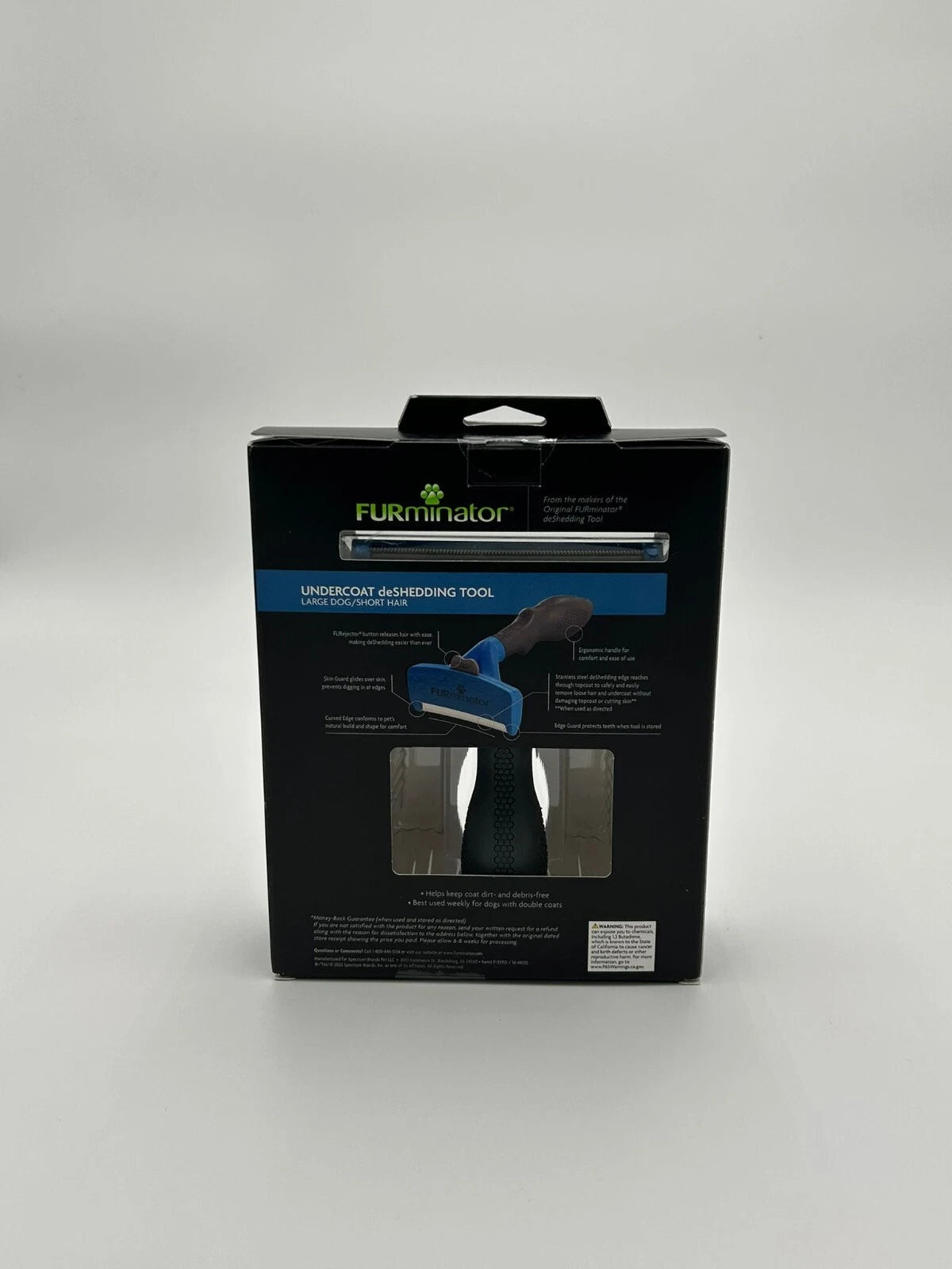 FURminator Undercoat deShedding Tool for Large Dogs – Short Hair Grooming Brush